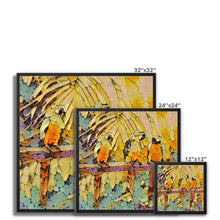 Load image into Gallery viewer, "Parrots Perching III" Framed Canvas