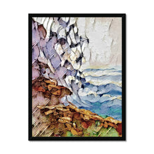 Load image into Gallery viewer, "Wave on Rocks" Framed Print