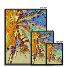 Load image into Gallery viewer, "Night Palms" Framed Canvas