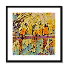 Load image into Gallery viewer, "Parrots Perching III" Framed & Mounted Print