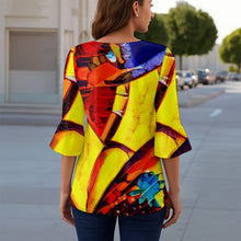 Load image into Gallery viewer, Santa Barbara - Women&#39;s T-shirt With 3/4 Sleeve

