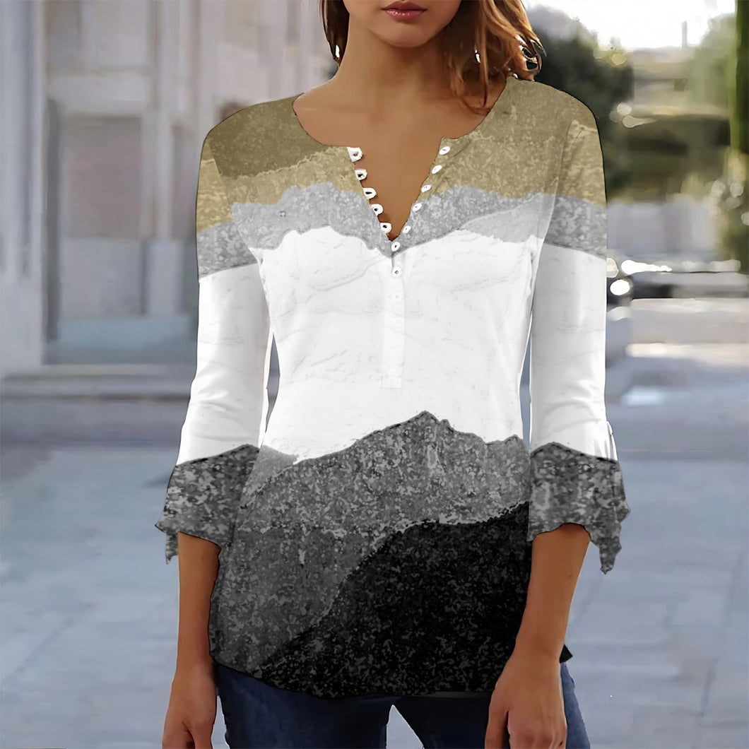 Landscape - Women's T-shirt With 3/4 Sleeve
