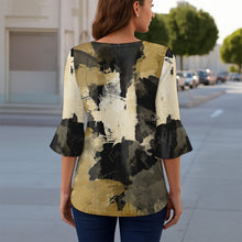 Load image into Gallery viewer, Abstraction - Women&#39;s T-shirt With 3/4 Sleeve
