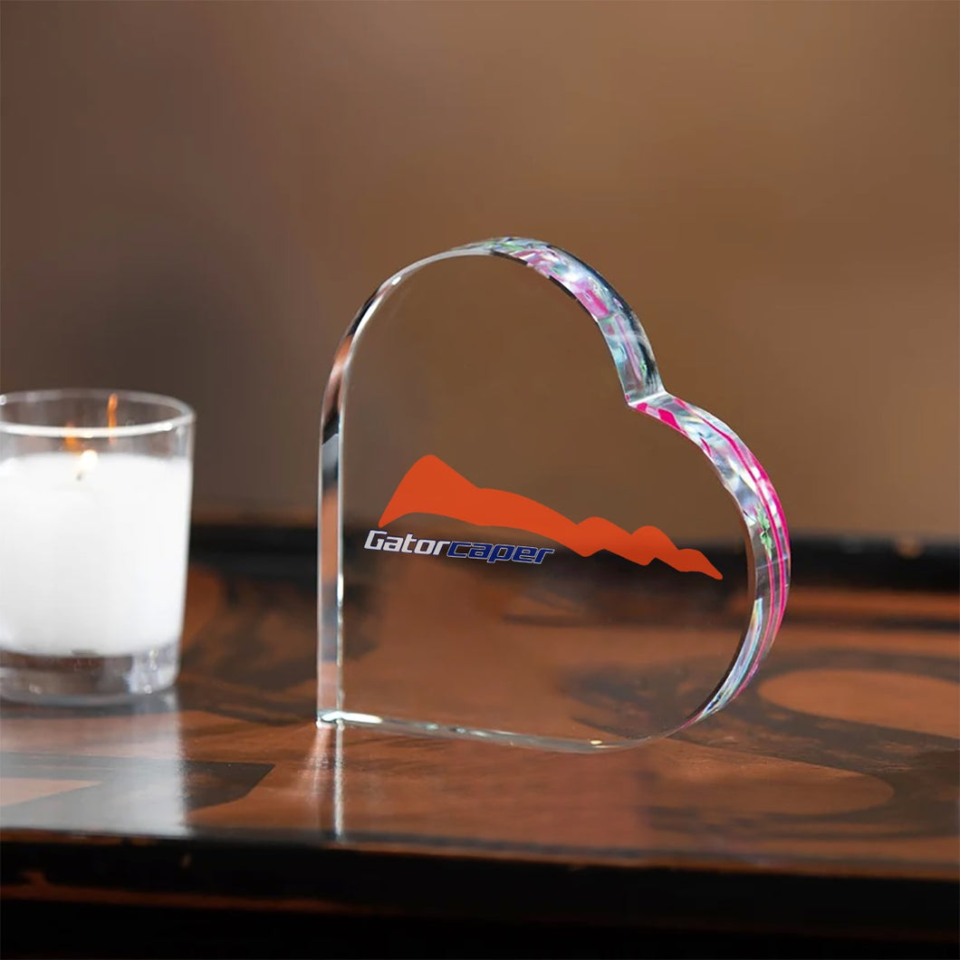 Gatorcaper - Heart Shaped Acrylic Desktop Ornament