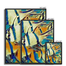 Load image into Gallery viewer, &quot;Golden Fish School II&quot; Framed Canvas
