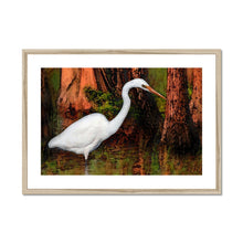 Load image into Gallery viewer, &quot;Cypress Heron&quot; Framed &amp; Mounted Print
