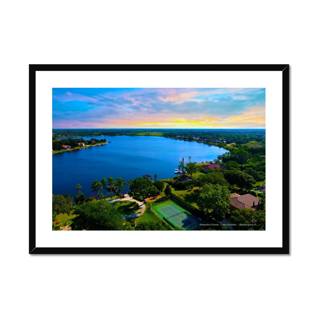 Waterford Pointe - Lake Roberts - Windermere FL Framed & Mounted Print