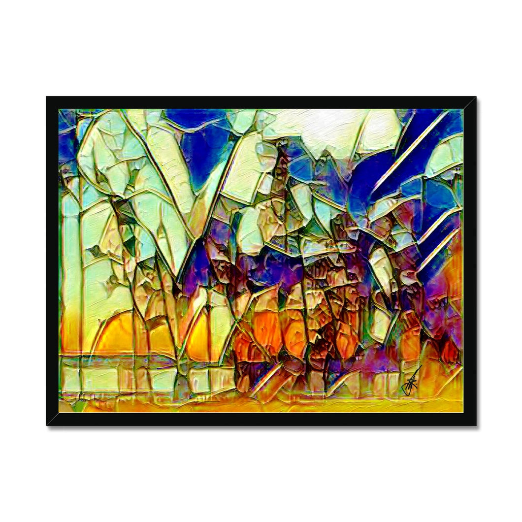 Cypress Sunset Framed Print