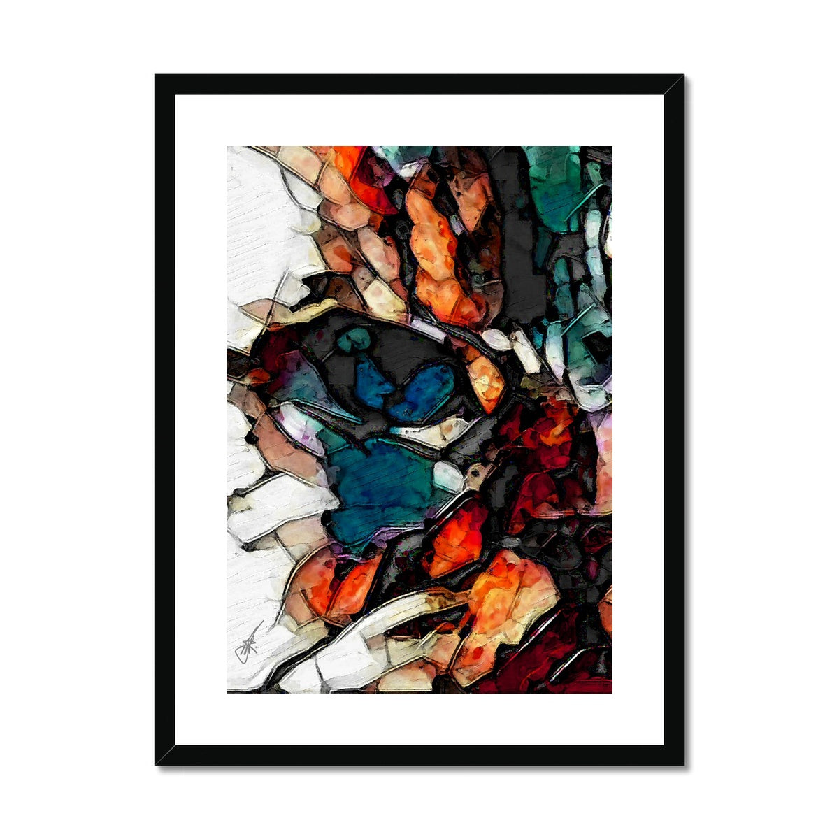 "Catface" Framed & Mounted Print